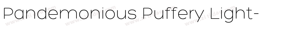 Pandemonious Puffery Light字体转换